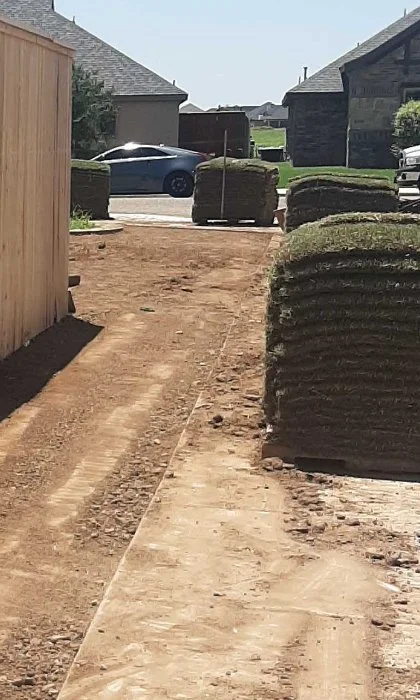 New sod installation project for homeowner in Shallowater, TX.